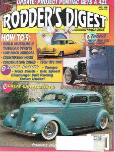 RODDER'S DIGEST 1995 AUG - '37 FORD WINNER, FRENCHY'S '35, '53 PRO STREET